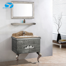 New Arrival best selling marble counter tops Led mirror bathroom vanity cabinets